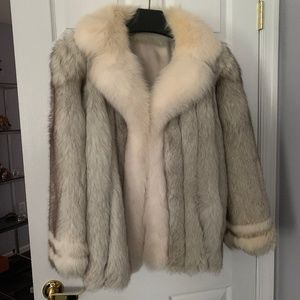Genuine Silver Fox Jacket